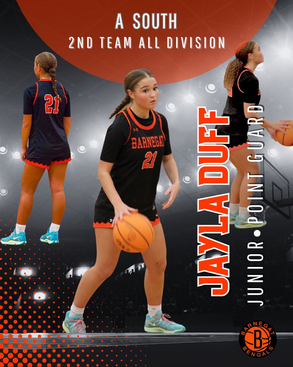 Congratulations to #LadyBengal Jr. Jayla Duff on being named A-South 2rd Team All-Division!