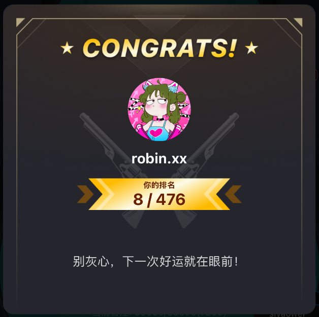 Ahhhh !!! This is my first time ranking in the top 10 in the poker event😆
I’m sooo excited~~~~
Hope I can keep it up next time too, woohoo!

<a href="/SeismicSys/">Seismic</a> <a href="/heathcliff_eth/">Heathcliff</a>
