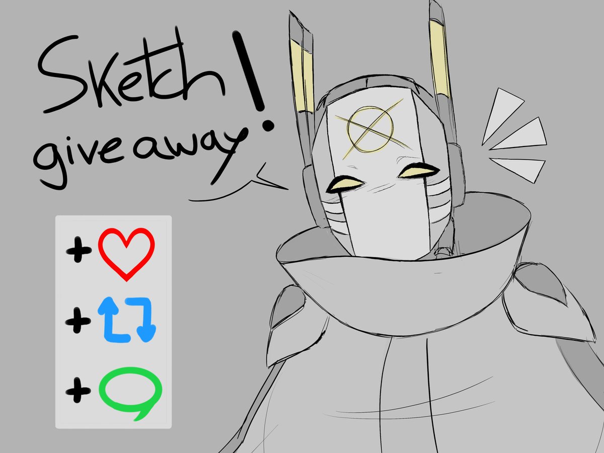 Eka578's tweet photo. Sketch giveaway! You already know how it works :]

Submit your OC (1) in the comments, like and repost to participate :3 There will only be one winner who will be chosen randomly
Only followers can participate/It can be any creature
The draw ends in 2 days

So... good luck guys! https://t.co/rWiDzqEdqw