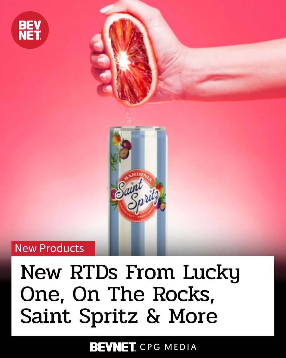 BevNET's tweet image. 🍋🥃 RTDs double down on iced tea, nostalgia and “better-for-you” claims as Lucky One, Super Lyte, Mom Water, On The Rocks, Saint Spritz and more roll out new flavors and formats nationwide. 

Full lineup: bevnet.com/spirits/2026/n… #RTD #Spirits