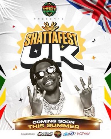 Shatta Fest UK 🇬🇧 is going to be FIRE🔥🔥🔥
Early bird tickets 🎫;SOLD OUT 
1st Released Tickets 🎟️; SOLD OUT 

🔗 eventbrite.co.uk/e/ghana-party-…

#SHATTAFESTUK  #ShattaJohnLegend #HOTWAV #SHAXI