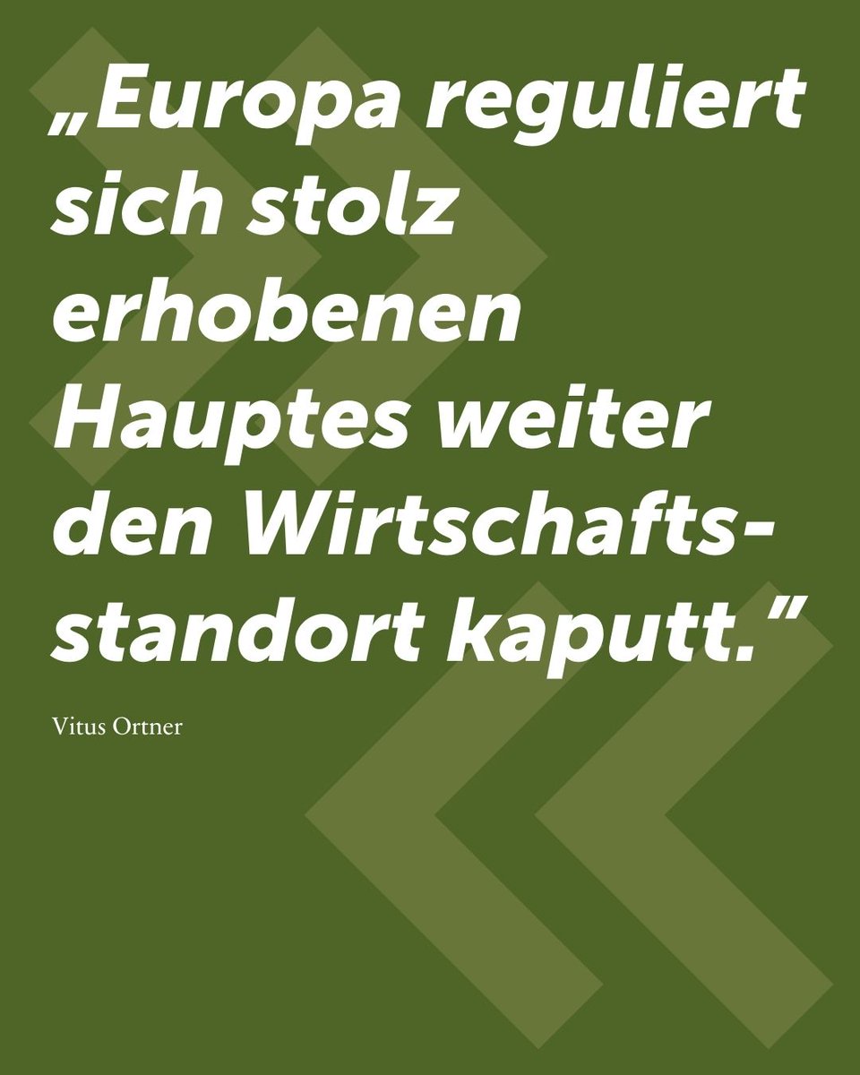 AgendaAustria's tweet photo. Als hätten wir noch nicht genug Regulierungen: Bis 2030 sollen viele Einwegverpackungen verschwinden, neue EU-Verpackungsrichtlinie sei Dank. Manner muss sich für seine Schnitten dann genau so etwas Neues einfallen lassen wie die Molkereien für ihre Butter.

Was das für Unternehmen bedeutet, scheint in Brüssel wieder einmal zweitrangig zu sein. Viele werden komplett neue Verpackungsmaschinen anschaffen müssen, was Millioneninvestitionen bedeutet. Wie ökologisch es ist, aktuelle Maschinen regulierungsbedingt vor Ende ihrer Lebenszeit auszurangieren, sei dahingestellt.

Klar ist es eine gute Sache, Müll reduzieren zu wollen. Österreich hat hier bereits eine globale Vorreiterrolle. Aber die europäischen Unternehmen ausgerechnet jetzt mit noch einer Regulierung zu drangsalieren, während der Standort global an Wettbewerbsfähigkeit verliert, ist verantwortungslos.
