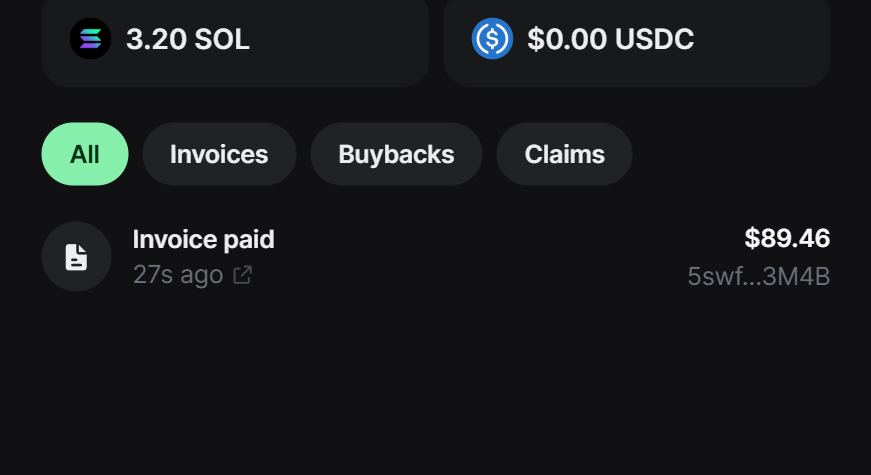 We're officially minutes off

it now made an invoice for me, that I just paid

Next step is the buybakcs.