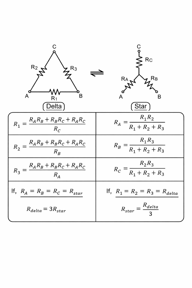 Delta–Star (Δ–Y) Transformation