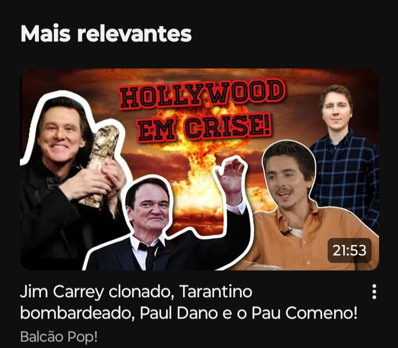 SrBalcaoOficial's tweet photo. Melhor título da história desse canal... https://t.co/ZM2eqvHlgV