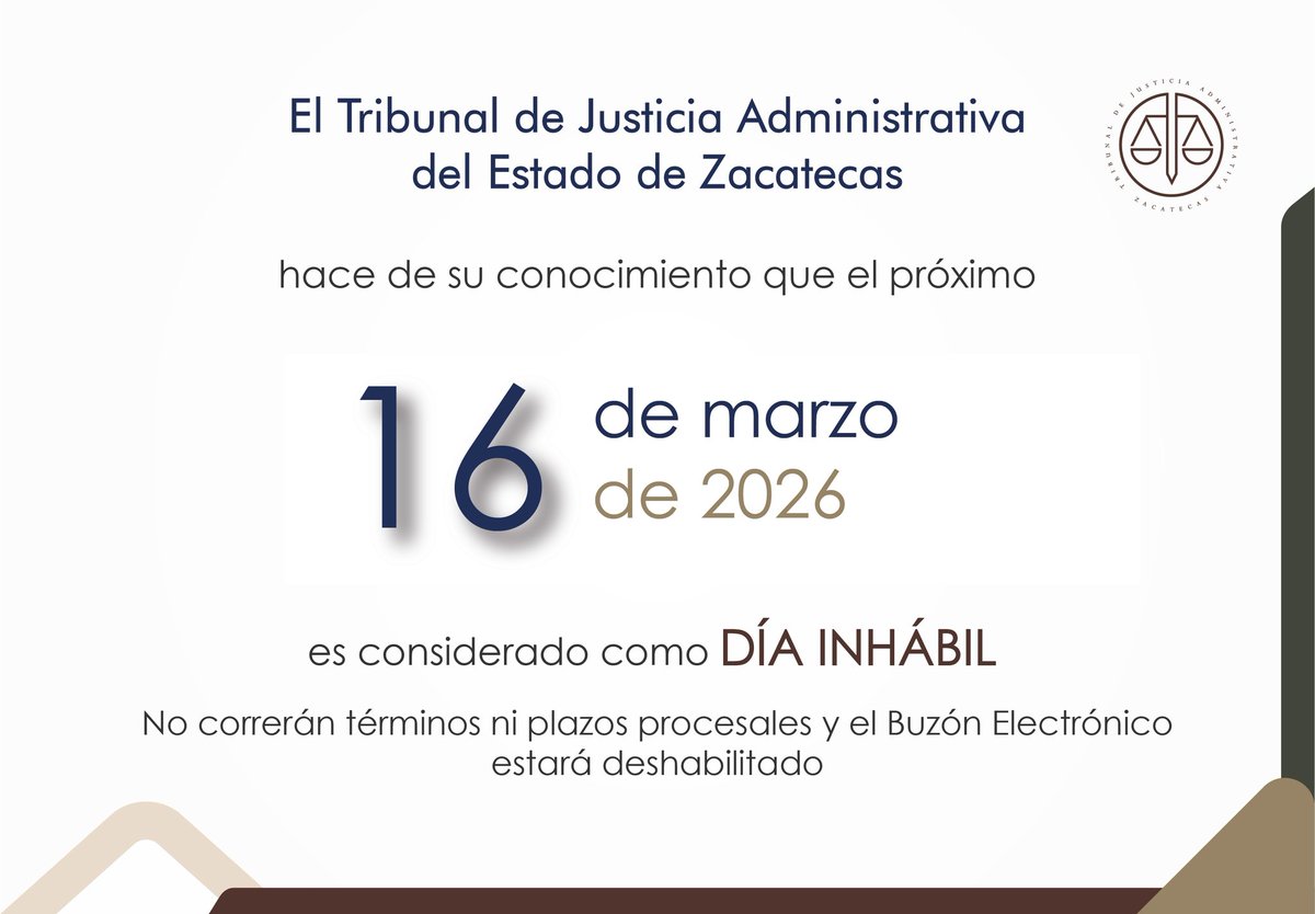 Tribunal de Justicia Administrativa  Zacatecas tweet media