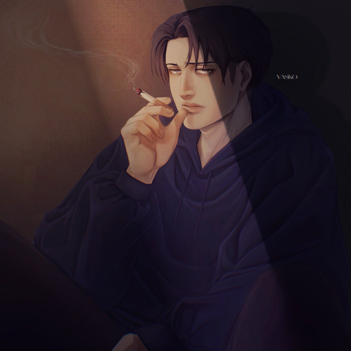 lan_vasko's tweet photo. 🚬 
#LeviAckerman #AttackOnTitan https://t.co/6dAxVpn0hS