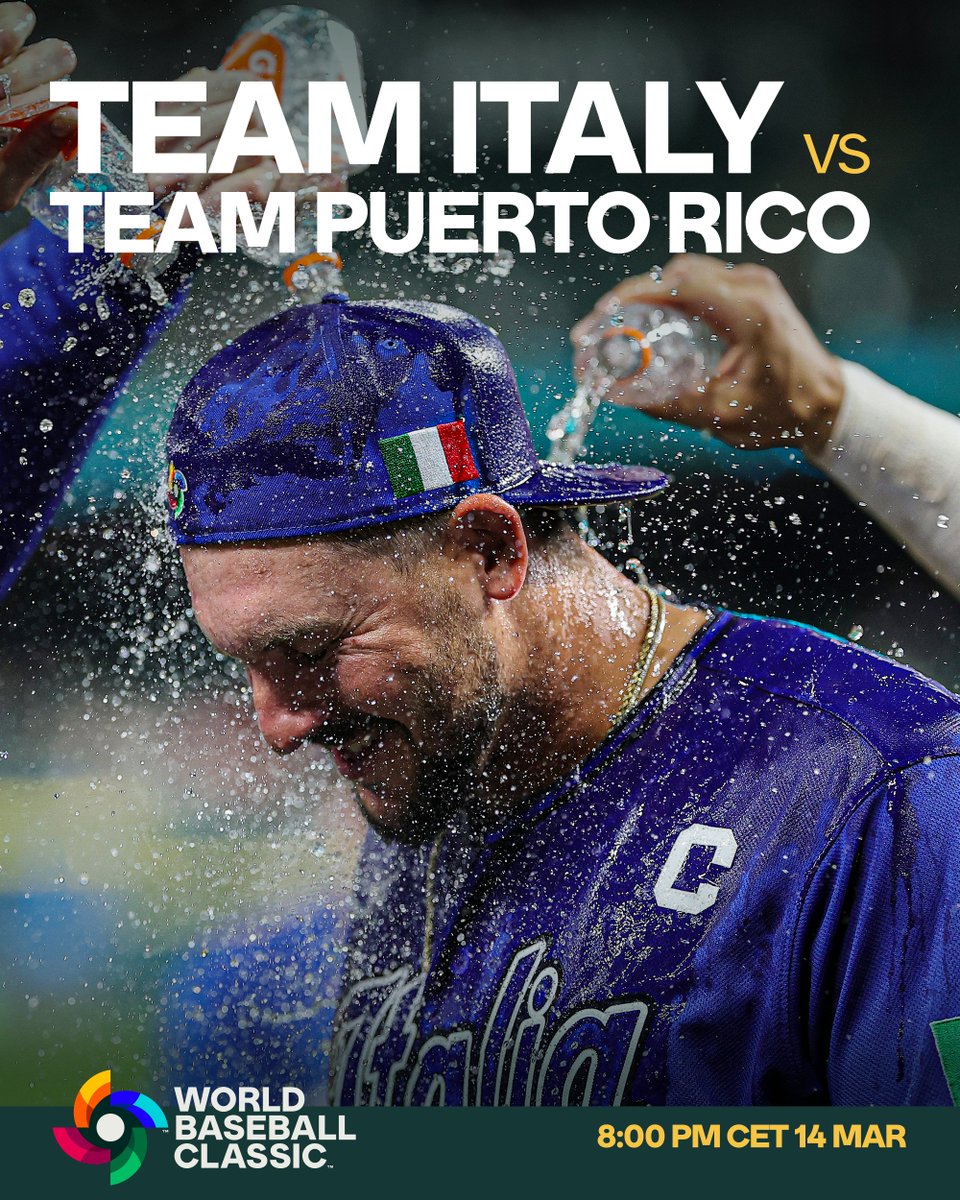 MLBEurope's tweet photo. Tonight, the Azzurri go in the World Baseball Classic quarter-finals 🇮🇹

#WorldBaseballClassic https://t.co/T9g2jltTyI