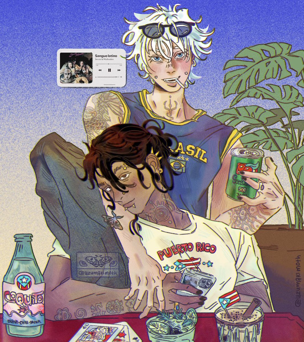 uzumakimoth's tweet photo. #夏五 latin roots 🧿
🇵🇷 Geto &amp; 🇧🇷 Gojo https://t.co/eSjn1A2525