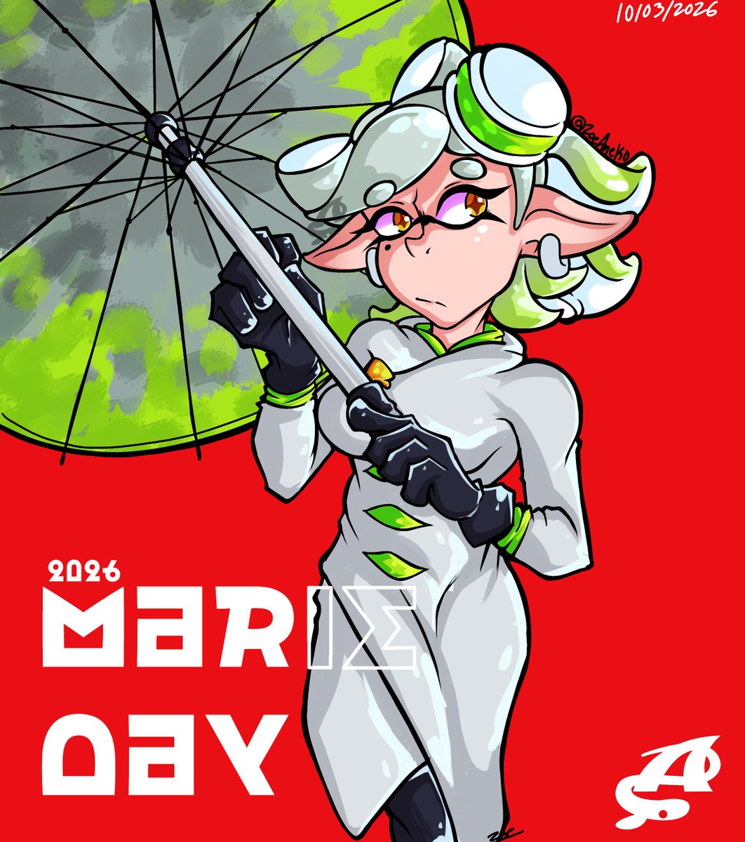 ZoeAneko's tweet photo. 🦑💚

#Mar13Day #Splatoon #スプラトゥーン https://t.co/BMCd8DO88l