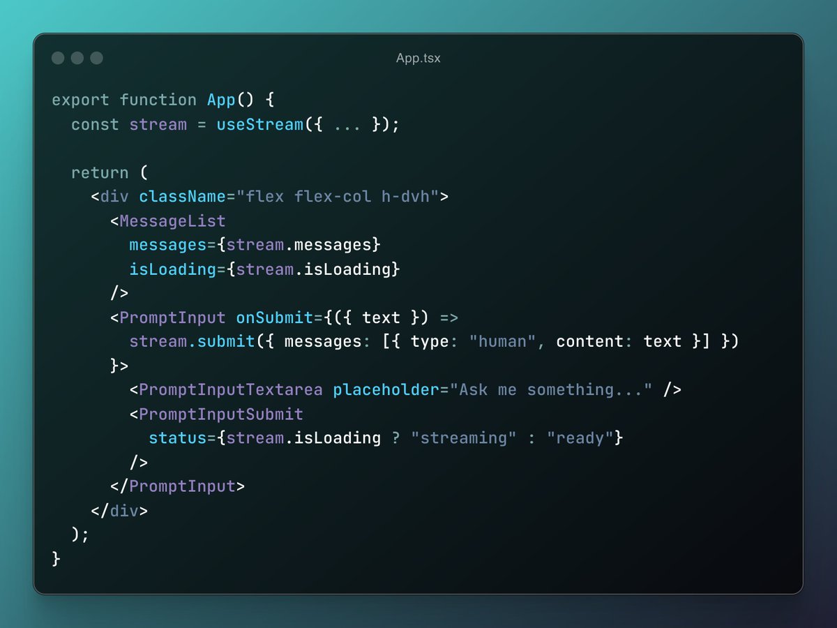 LangChain JS tweet media