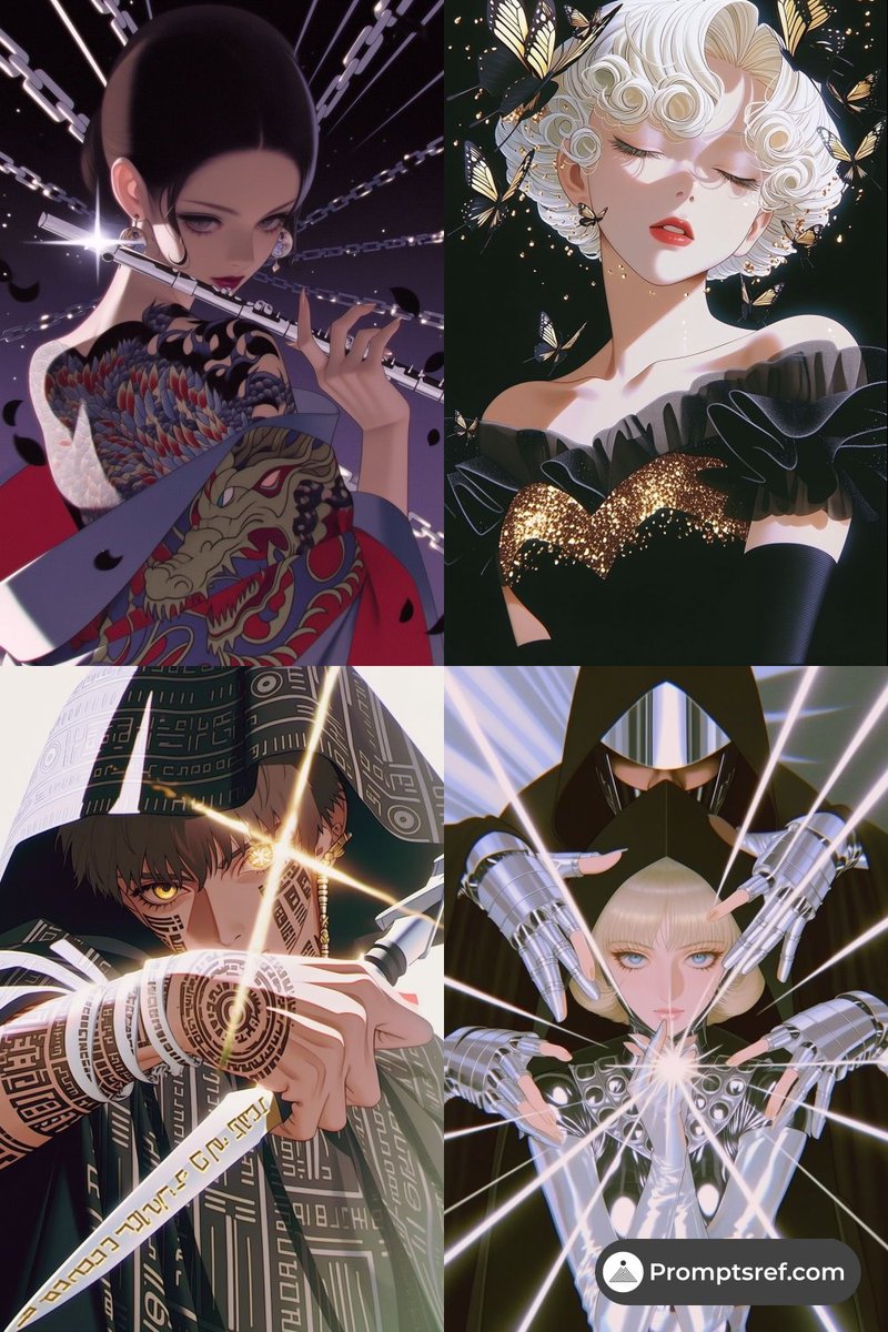 Cinematic manga grid