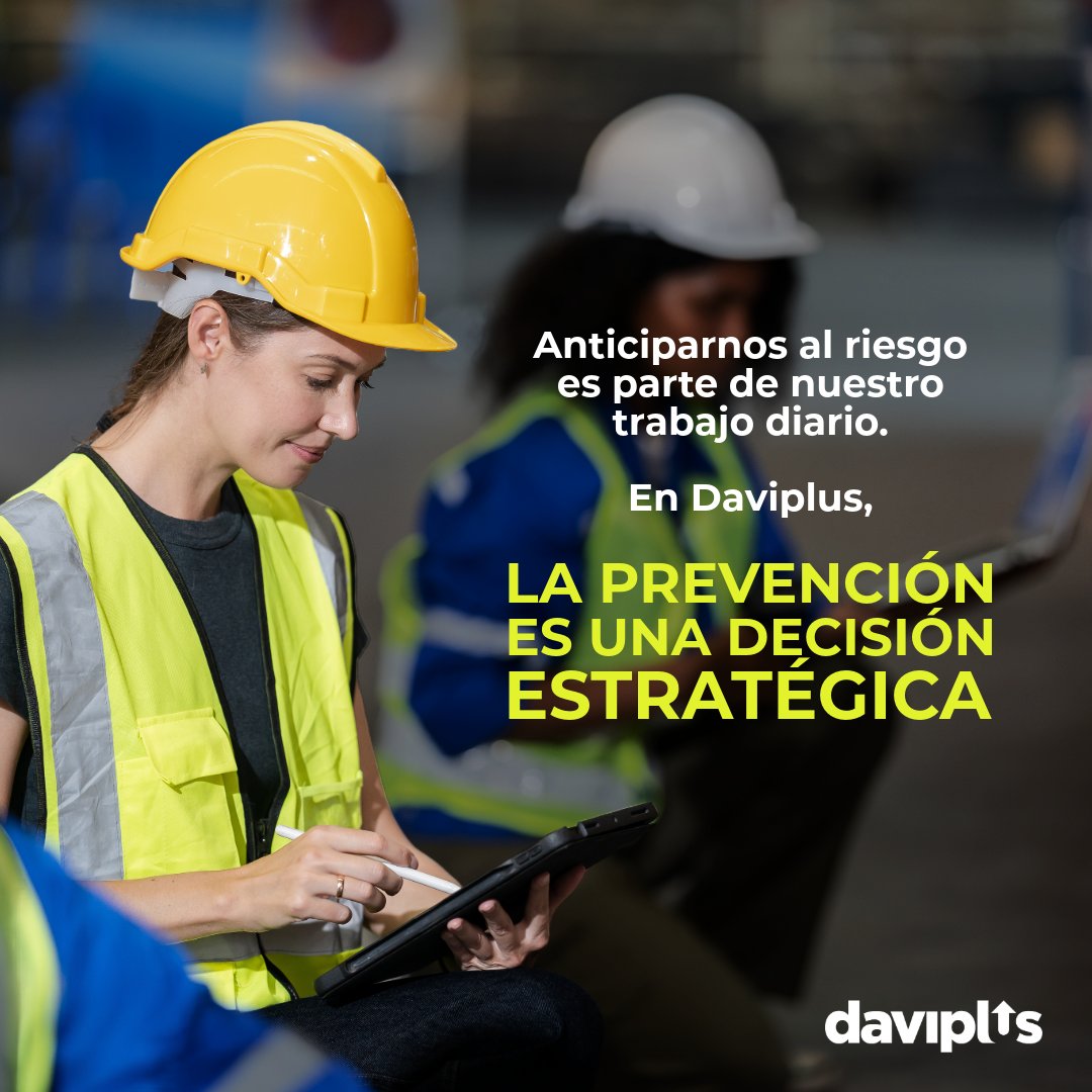 DAVIPLUS1's tweet photo. Anticiparnos al riesgo es parte de nuestro trabajo diario. En Daviplus, la prevención es una decisión estratégica.
#PrevenciónDaviplus #GestiónDeRiesgos https://t.co/UeYwPtfPJ9