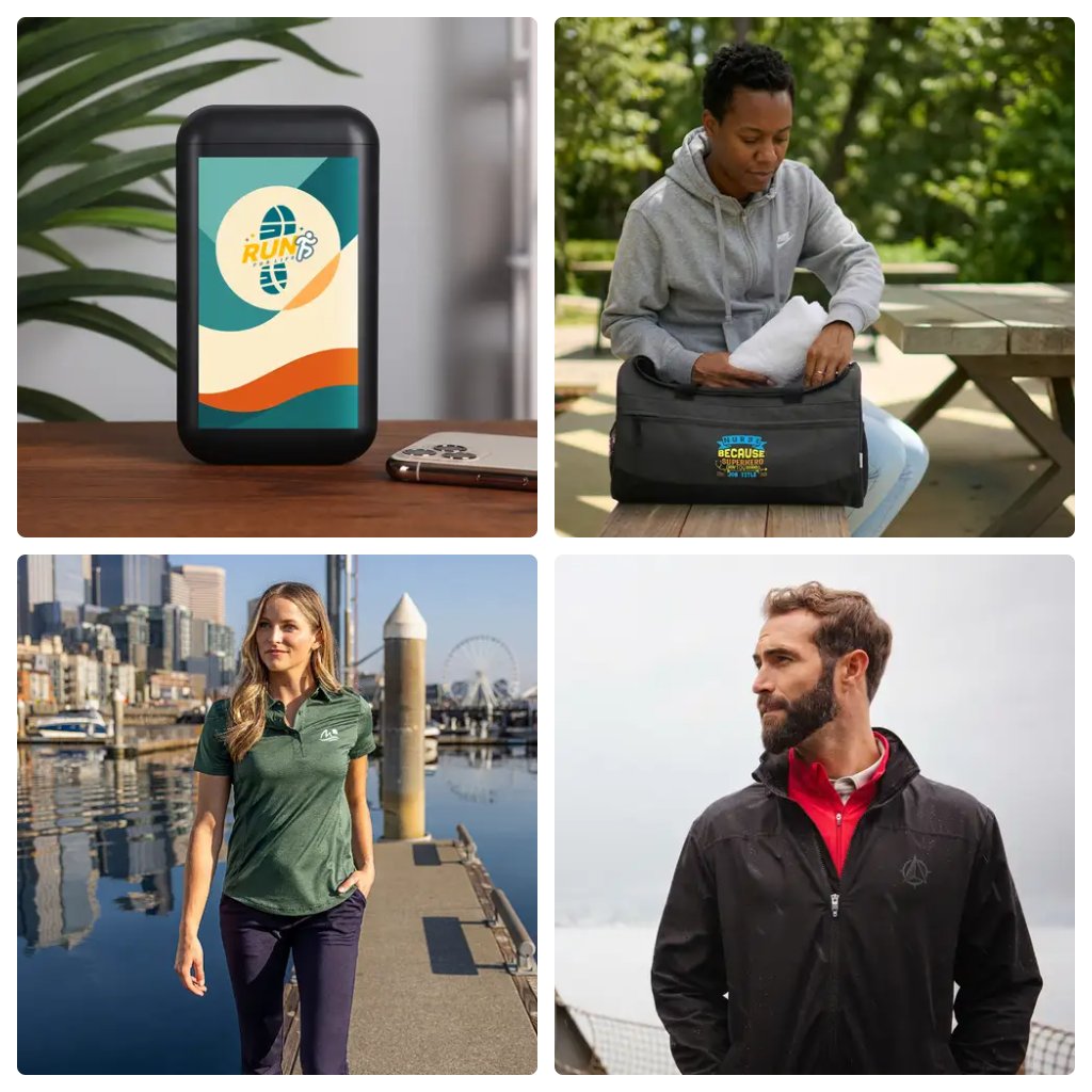 PicaMarketing's tweet photo. Branded merchandise, apparel and gifts are a great way to boost your company's visibility. Contact us for ideas! https://t.co/T16rt5SQ1w #powerbanks #duffelbags #polos #jackets https://t.co/dAGDtBEB3F