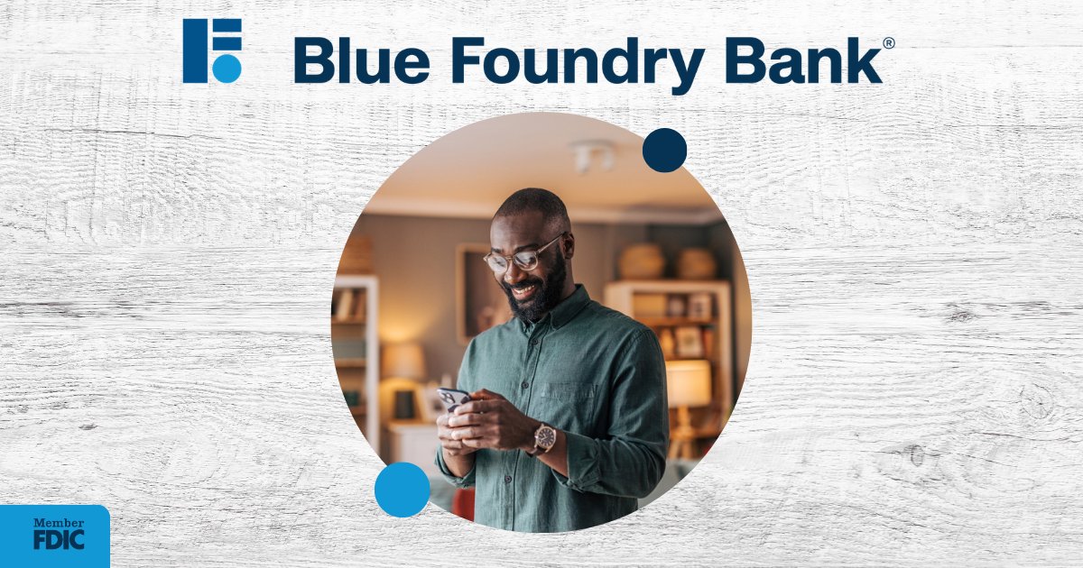 With seamless, in-app payments to friends and family through Zelle®, and the ability to instantly transfer funds received through your other payment apps, managing your money has never been easier. Learn more: bluefoundrybank.com/personal/banki…