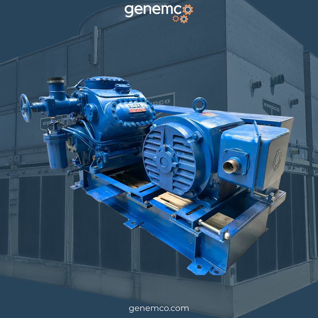 Genemco's tweet image. Feeling blue? Don’t be. 💙❄️

Genemco has this Vilter 456XLB 6-Cylinder Reciprocating Compressor Package in stock &amp;amp; ready to ship &amp;amp; priced right! 

🔗hubs.ly/Q044Sc3j0

#Genemco #Vilter #ReciprocatingCompressor #IndustrialRefrigeration #QualityUsed #InStock #GlobalShipping