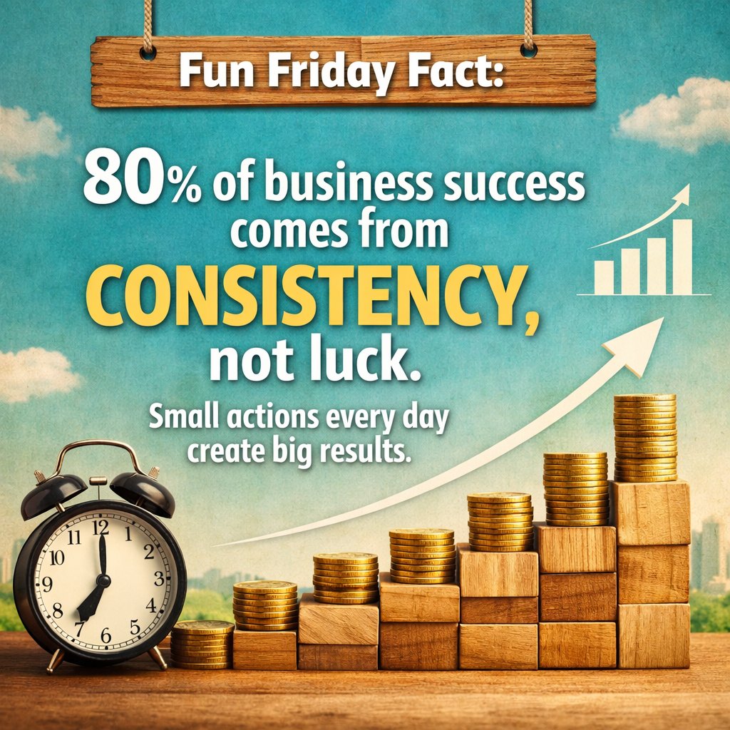 Compterbilities's tweet photo. Fun Friday Motivation 💼
Big success doesn’t happen overnight.
It’s built through small, consistent actions every single day.

#FunFriday #BusinessMotivation #Consistency #BusinessGrowth #EntrepreneurMindset https://t.co/Gdh9Hx9SgT