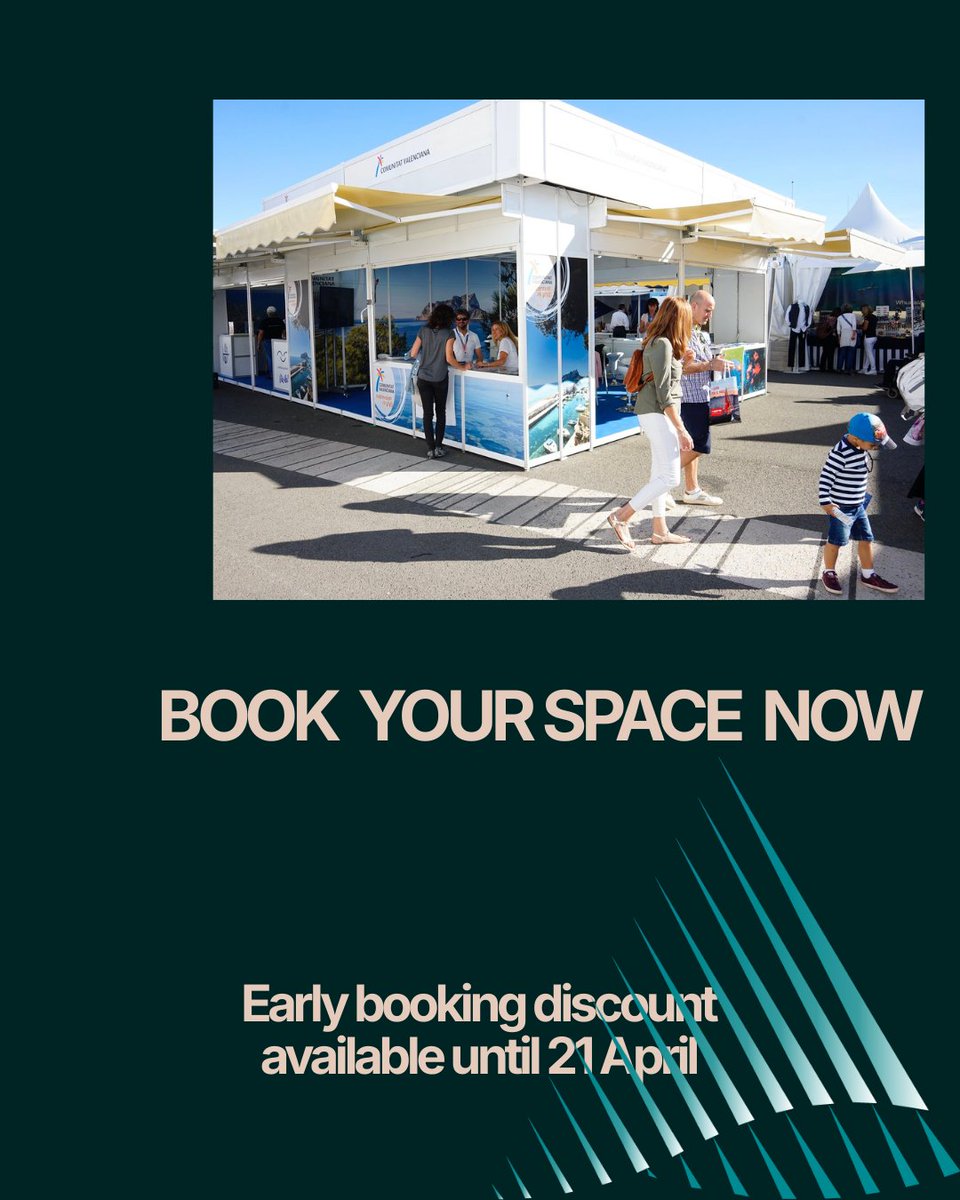 VLCBoatShow's tweet photo. Valencia Boat Show expands its exhibition area towards Plaza de la Sal with the new Expo Zone.

Located next to the children’s playground and connected to the food truck area.
More accessible.
More commercial.

28 October – 1 November.
Book your space at https://t.co/NUQH3WgF9s https://t.co/vv9lLlJyxa