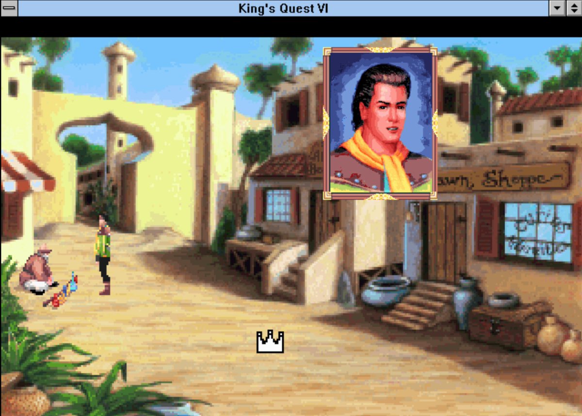 node_jz's tweet photo. @sciencegirl King's Quest VI was epic https://t.co/5Covmvx3vX