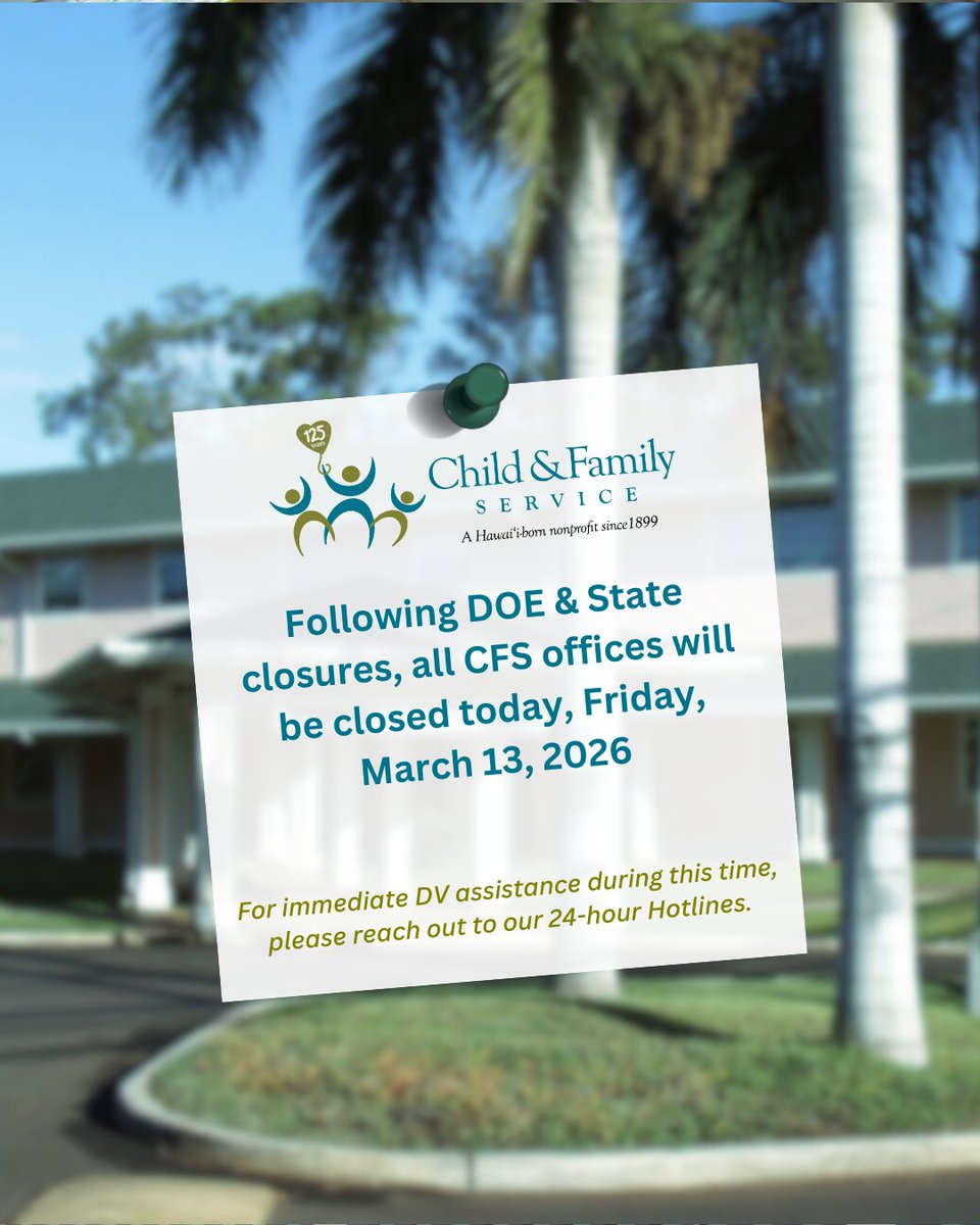 CFShawaii's tweet photo. 📢For emergencies call 911. For DV support, call the 24-hr hotline:  
O‘ahu 808.841.0822
East Hawai‘i Island 808.959.8864
West Hawai‘i Island 808.322.7233
Kaua‘i  (YWCA) 808.245.6362
Maui (Women Helping Women) 808.579.9581
Moloka‘i (Molokai Community Service Council) 808.567.6888 https://t.co/GWaRLCugR7