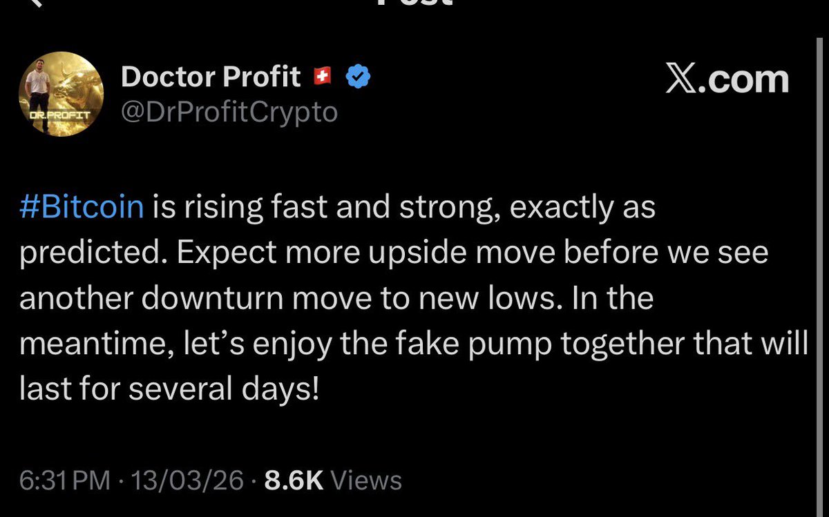 Jim Cramer 

Vs 

Dr profit 

At 72k  tweet 

#bitcoin 

👀

1 week to fomc