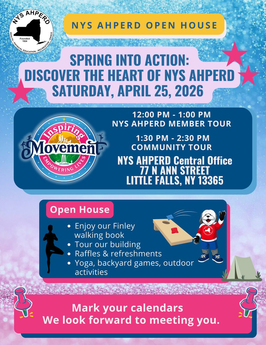 NYSAHPERD's tweet photo. Join Us!! https://t.co/20ziEmfz31