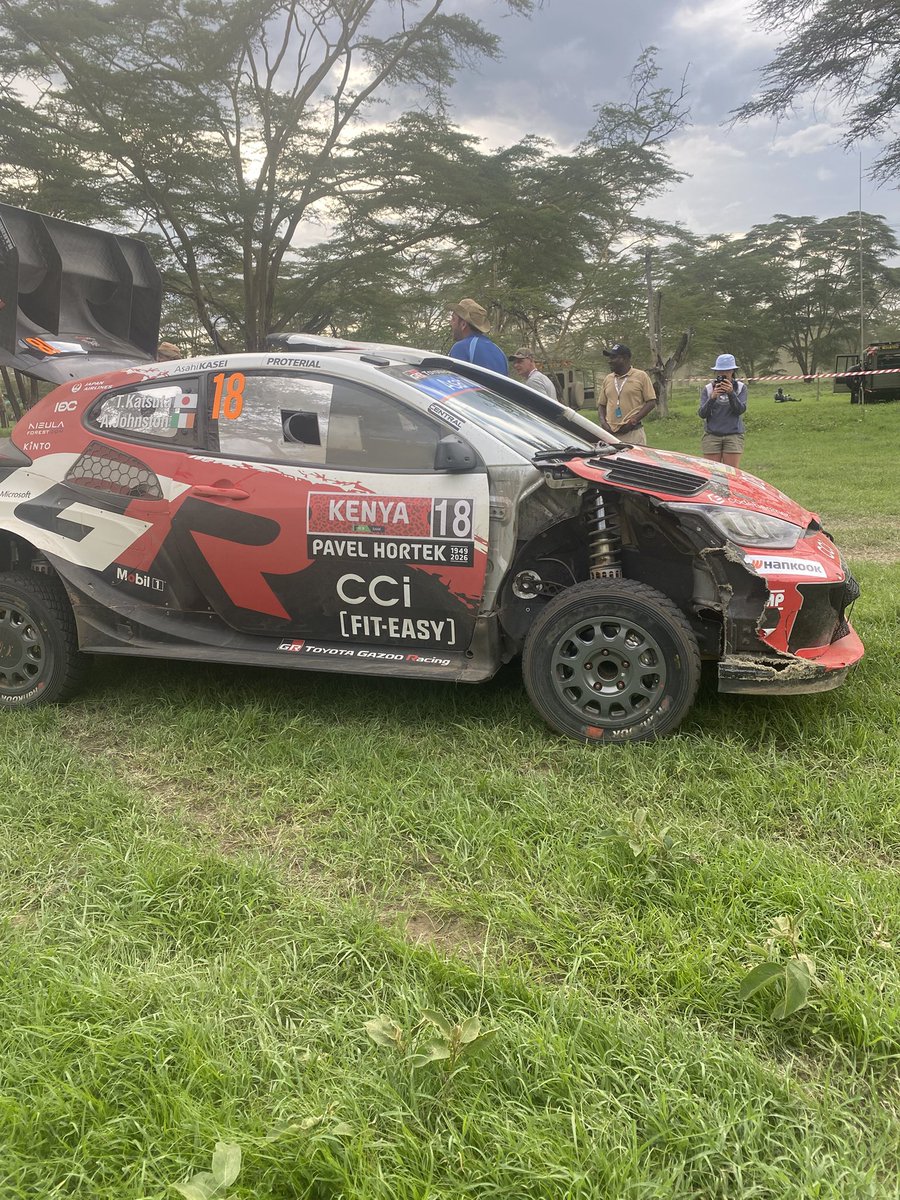 esnahmoraa's tweet image. Today was brutal for these cars!!

Look at these! 

#CFAOMobilityDrivesKenya 
#MadeForThis
#WRCSafariRally2026