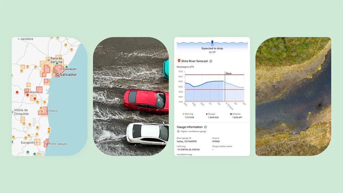DjarbengRichard's tweet photo. Yesterday Google just announced a flash flood warning system with no physical sensors.

Here's how they did it: from the Google Blog 🧵 https://t.co/YtCZ4kahsE