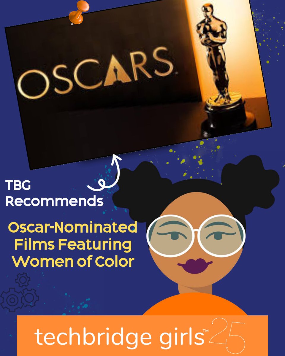 techbridgegirls's tweet image. 🎬✨TBG Recs: Top 10 Oscar Films with Women of Color #WomenInFilm
1️⃣Hidden Figures  
2️⃣ The Color Purple  
3️⃣ Precious  
4️⃣ Roma  
5️⃣ The Help  
6️⃣ Everything Everywhere All at Once  
7️⃣ West Side Story 
8️⃣ Queen &amp;amp; Slim  
9️⃣ The Joy Luck Club  
🔟 Black Panther: Wakanda Forever