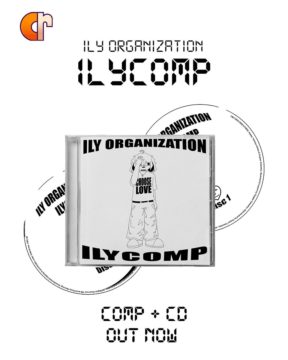 [CRC-59 CRC-C03] ILYCOMP is out now! CDs on our website, or at the link below. Comp will be on our Bandcamp in a few minutes, we'll link it when everythings up!