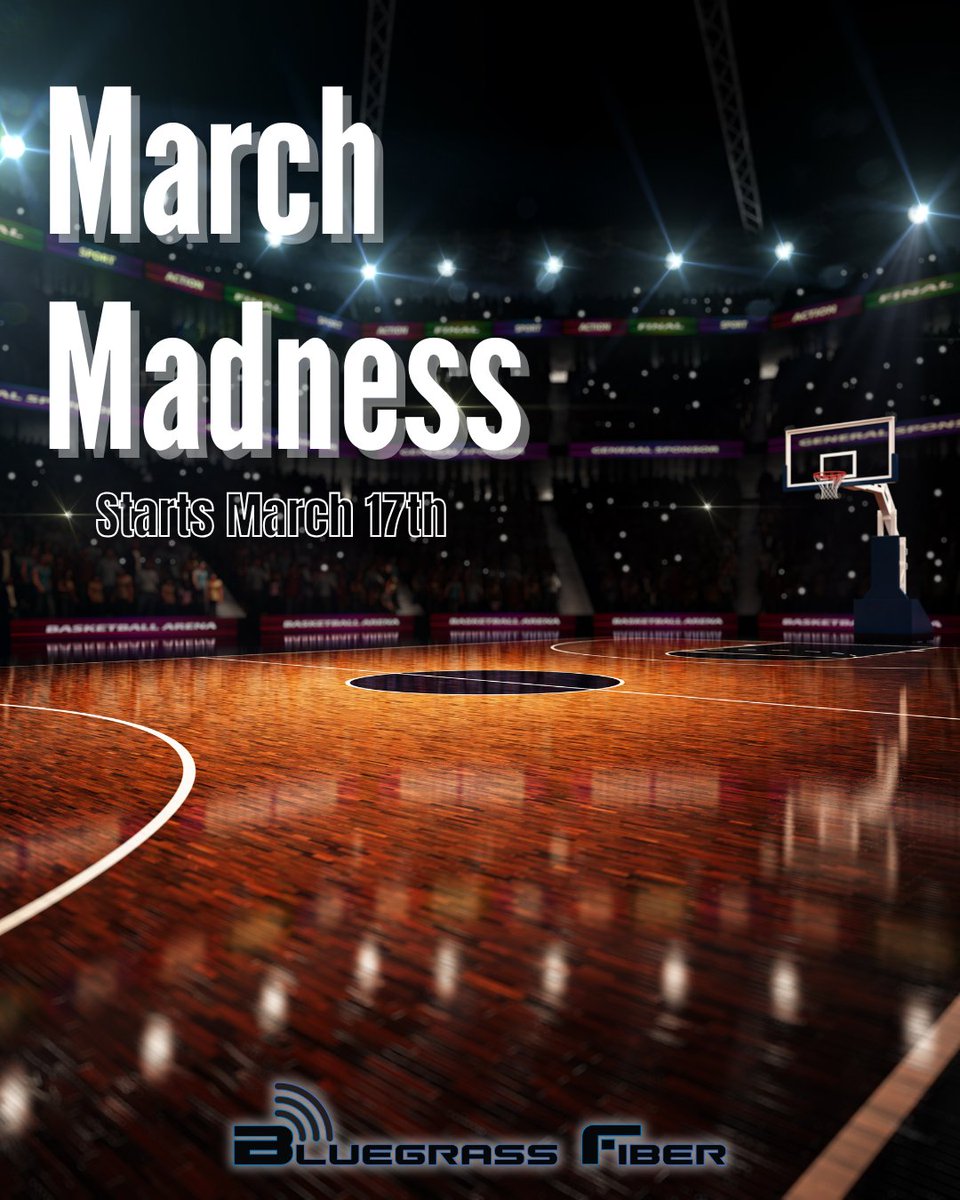 BluegrassFiber's tweet image. 🏀 March Madness is almost here!
Don’t miss a second of the action—from Selection Sunday to the final buzzer. Stream every thrilling moment with the fast, reliable internet from Bluegrass Fiber.
#BluegrassFiber #StreamLocal #RuralInternet #MarchMadness #CollegeBasketball