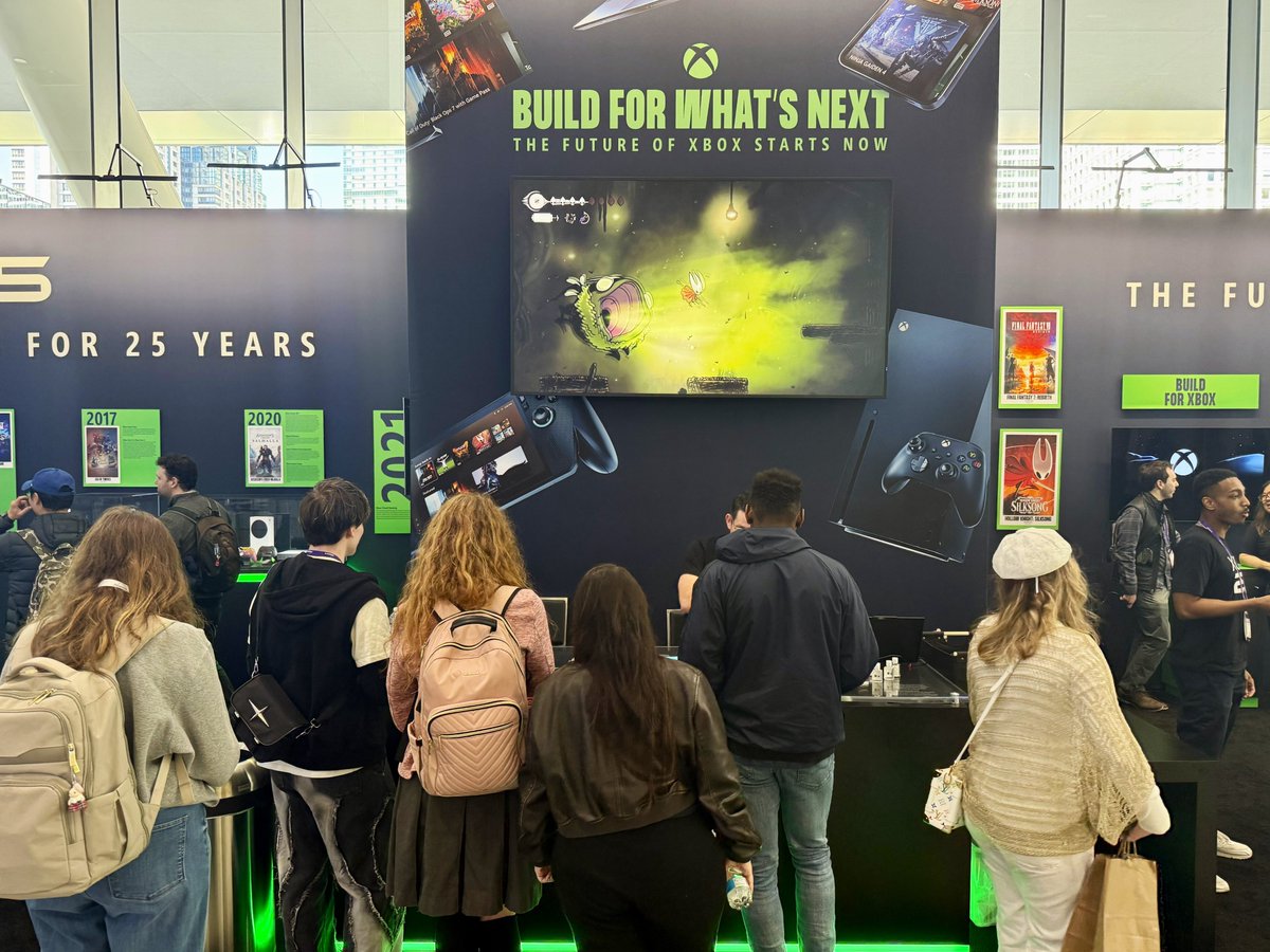 XBOXGameDev's tweet photo. Xbox at GDC 🔥 Chat with our team

Got questions about building and bringing your game to Xbox? We're here to help!

Stop by our Lobby Lounge (Moscone South) - our team of experts are standing by to see how we can help you bring your vision to life 🌟 #GDC2026 https://t.co/miaKgvxzp4