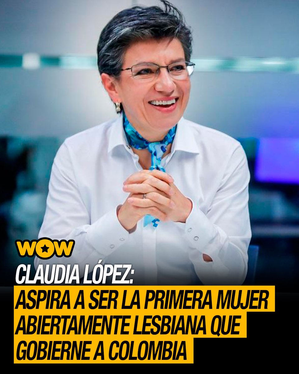 wowasinomas's tweet photo. 🇨🇴🏳️‍🌈 Claudia López quiere romper la historia: la primera mujer abiertamente lesbiana que aspira a ser presidenta de Colombia

La nota: https://t.co/ePPjJr27Im 

#WOW #ClaudiaLopez #ClaudiaLopezPresidenta #ColombiaDecide #Colombia2026 https://t.co/0ThSyl9zoo