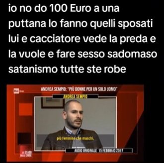 ESionis48158's tweet photo. #Sempio: <lui è cacciatore vede la preda e la vuole e fare sesso sadomaso satanismo tutte ste robe>
Chissà quali saranno i contenuti intimi che a dire dell'indagato potrebbero essere utilizzati per creare il mostro.
Altro che foto di scarpe e reggicalze!
#Garlasco #Bocellari https://t.co/5eW7w6Zlyp