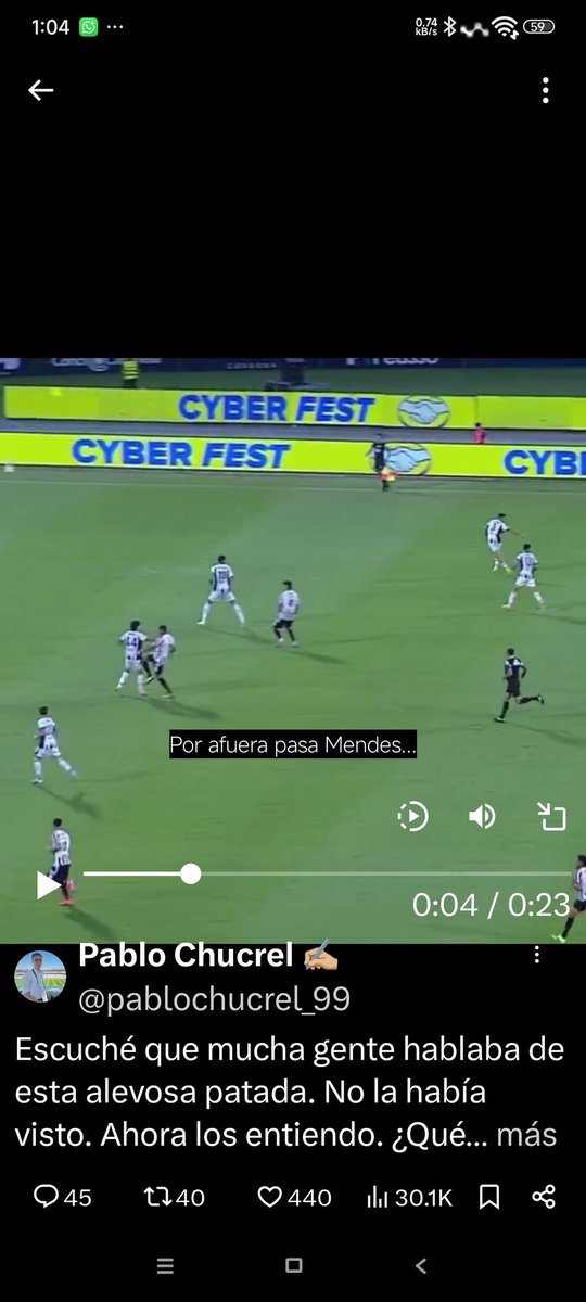 santoalba's tweet photo. @pablochucrel_99 El Var debería servir para esto, paso dos tres minutos y la ven, chau se le avisa al árbitro y se va, nada de revisión. Decide el Var https://t.co/3zf0MKS2PW