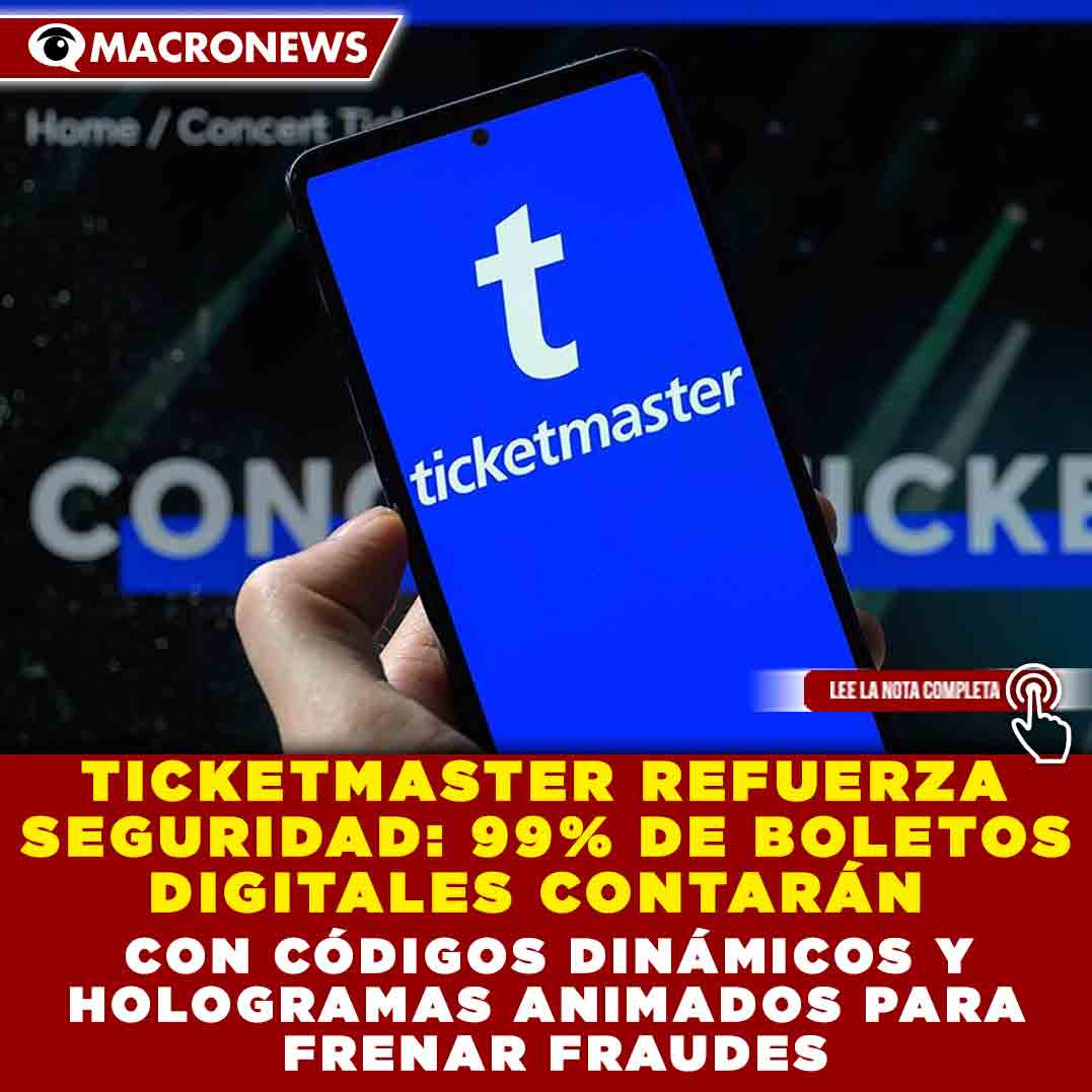 macronews's tweet image. 🎟️⚠️ ¡ALERTA PARA FANS!
Nuevas herramientas tecnológicas buscan evitar boletos falsos y fraudes en conciertos y espectáculos.
#Ticketmaster #BoletosDigitales #Conciertos #Fraude #Eventos 🎶 macronews.mx/curiosidades/n…