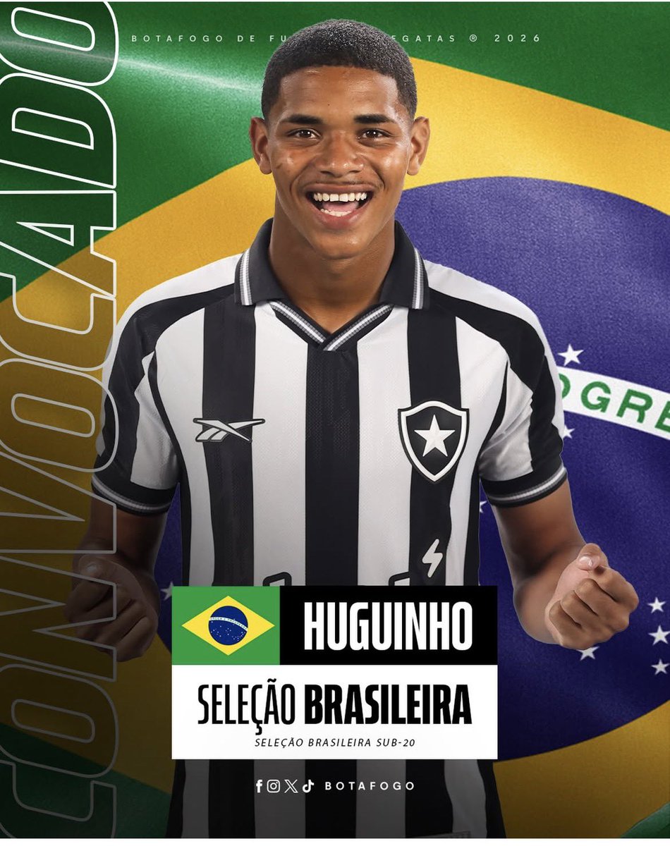 oBotafoguista's tweet image. Huguinho convocado !!
#botafogo #BaseForte #JoiasDoBairro #botafogobase