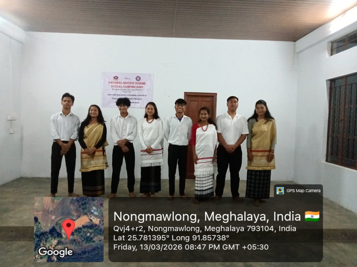 NssBalawan's tweet photo. Special Camping 2026 At Nongdewsaw village
#Cultural Program
@CellNehu @nss_rdguwahati @SNONSSMeghalaya @YASMinistry https://t.co/OAEey2HiFg