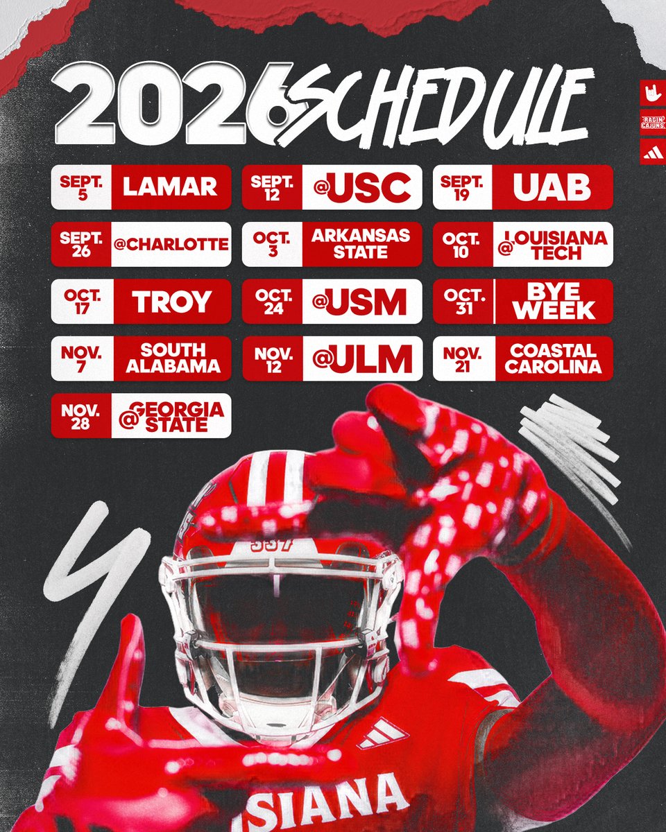 Louisiana Ragin’ Cajuns® Football tweet media