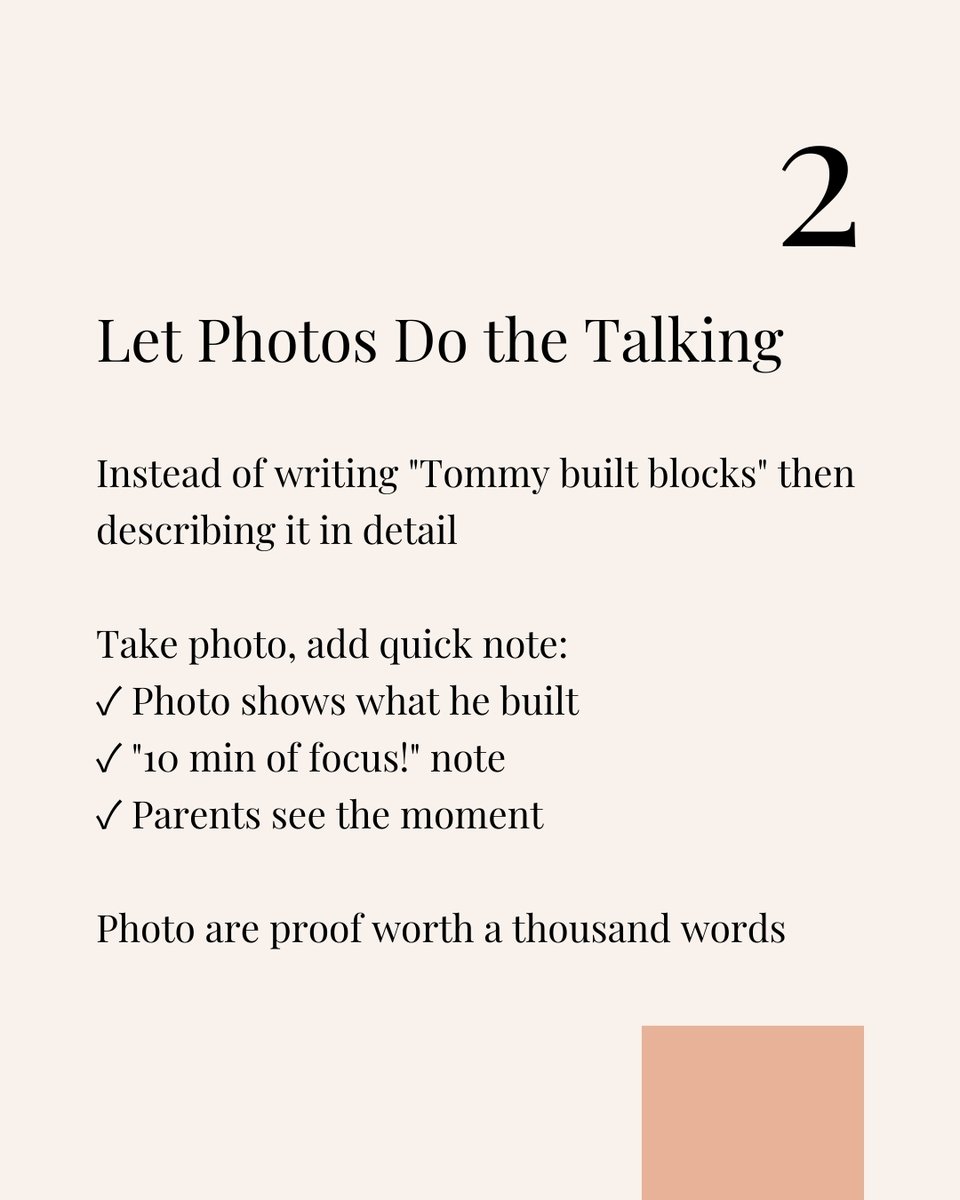 kidzlog's tweet photo. Logging activities shouldn’t take time away from the children.

With KidzLog, staff can capture updates in real time, including photos, without stopping their flow or trying to remember everything at the end of the day.

Start your free trial at https://t.co/o33NkpAVTT. https://t.co/uCFNF5piUs