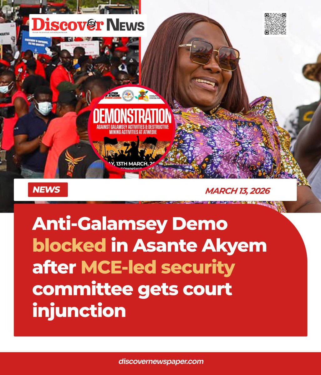 Anti-galamsey protest in Asante Akyem stopped by court order, thanks to injunction filed by MCE and municipal security committee
