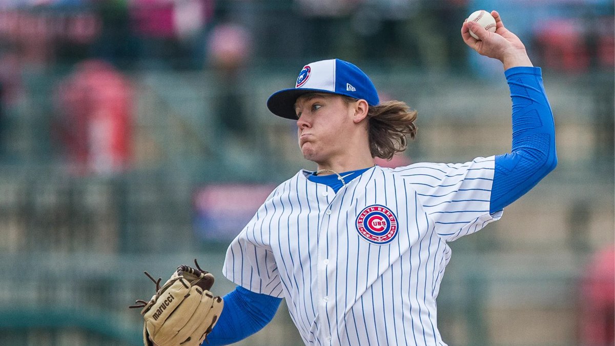 SBCubs's tweet photo. The countdown is flowing just as nicely as Justin Steele's hair ⚾️💨 #21days https://t.co/6z8QnXcWUH