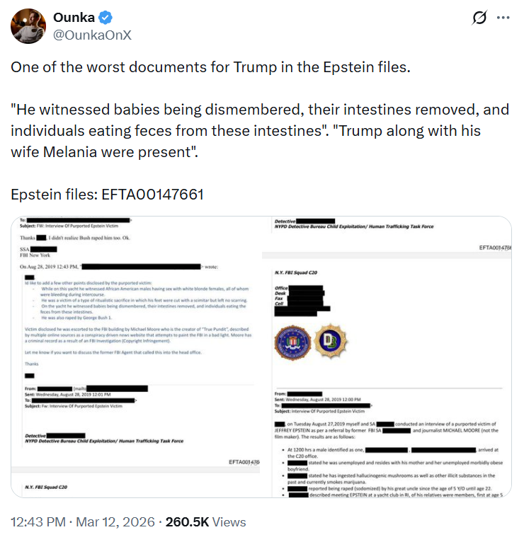 This is actually in the Epstein files. 😳👇