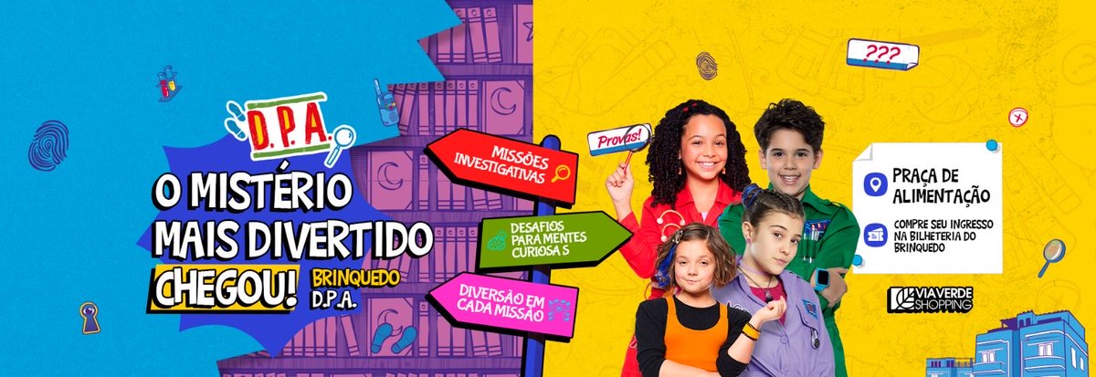 viaverdeshop's tweet photo. 🔎A diversão ficou ainda mais misteriosa por aqui!

O novo brinquedo do D.P.A – Detetives do Prédio Azul chegou para transformar a brincadeira em uma grande aventura. 🕵️‍♂️💙

Agora a criançada pode explorar, imaginar e se sentir parte desse universo cheio de mistérios e diversão! https://t.co/wC9w2kJOXD