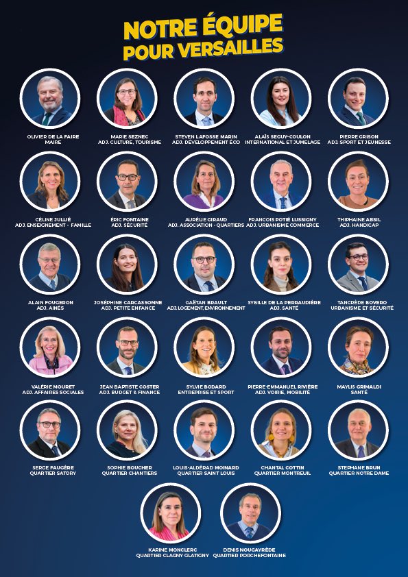 ud_versailles's tweet photo. Notre liste, c’est 55 Versaillais engagés, issus de tous les quartiers et de l’union des droites.

Une équipe ancrée dans la vie locale et engagée pour protéger la qualité de vie, renforcer la sécurité et préparer l’avenir de Versailles ! 💙💛 https://t.co/pCRpJwkbNo