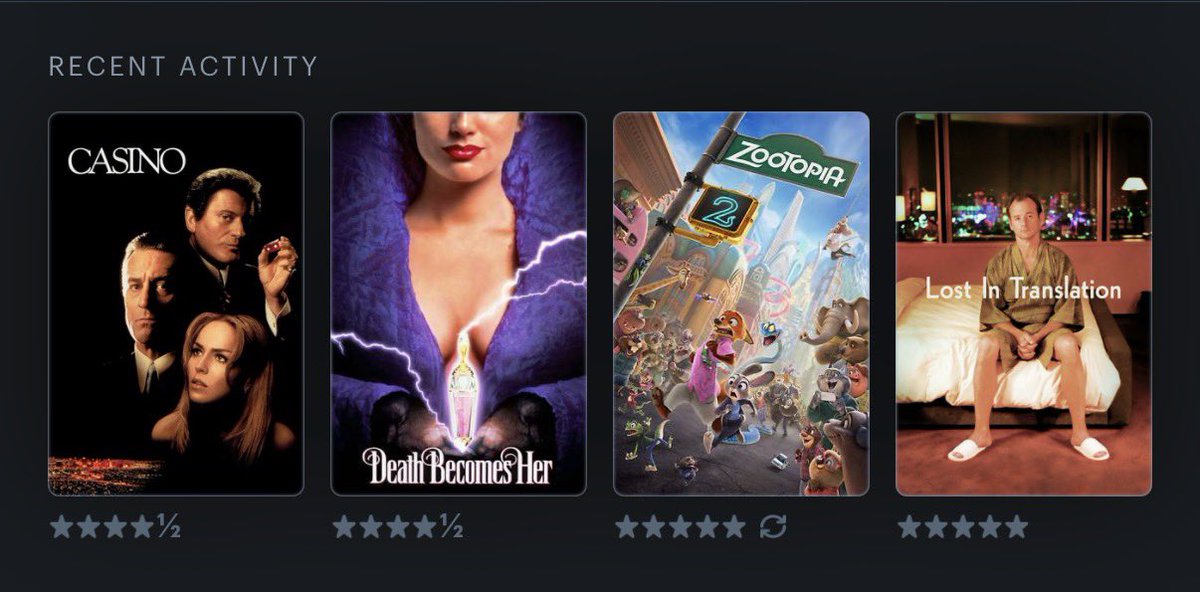 Last four watches!!!🌟🌟🌟
#LetterboxdFriday 
#lastfourwatched