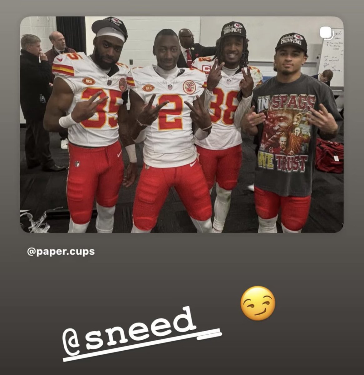 HoldenCantor's tweet image. Jaylen Watson trying to recruit L’Jarius Sneed to the Rams 👀