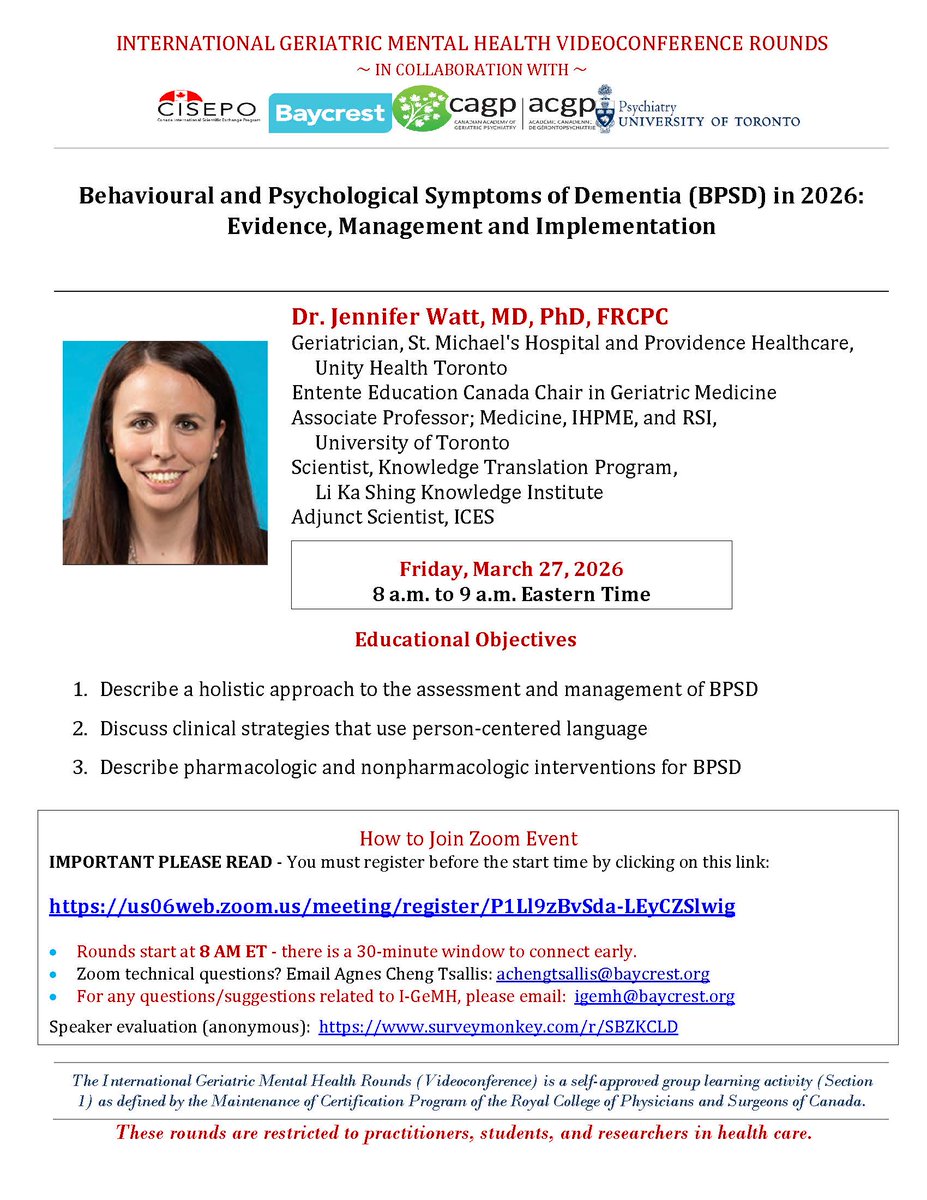 Canadian Academy of Geriatric Psychiatry tweet media