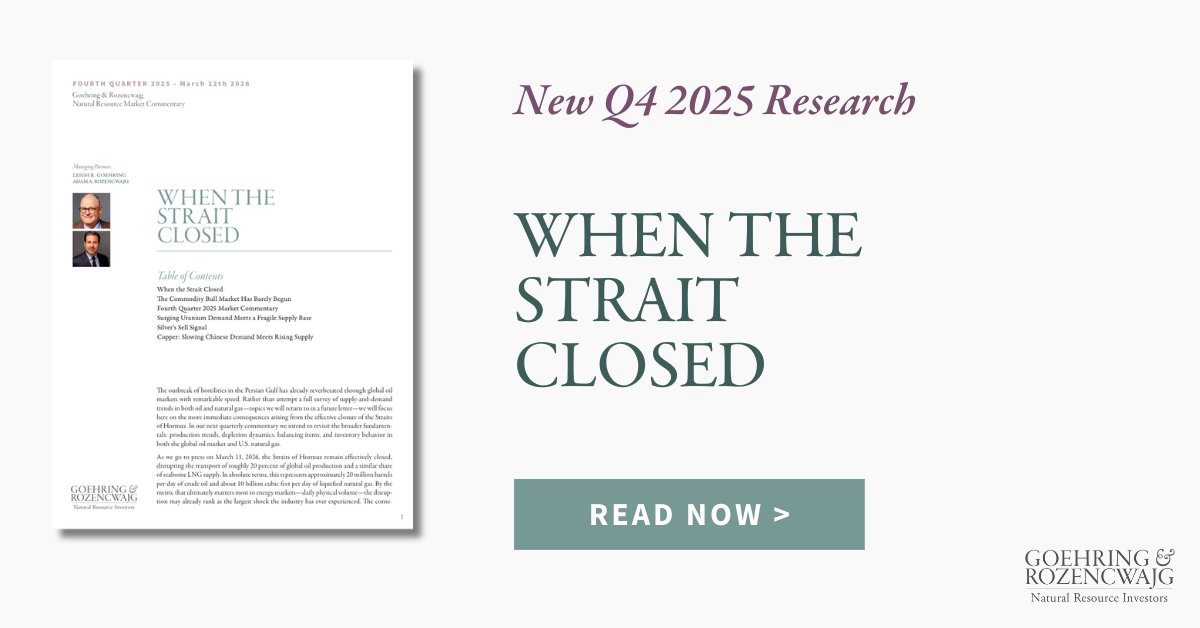 Goehring & Rozencwajg tweet media