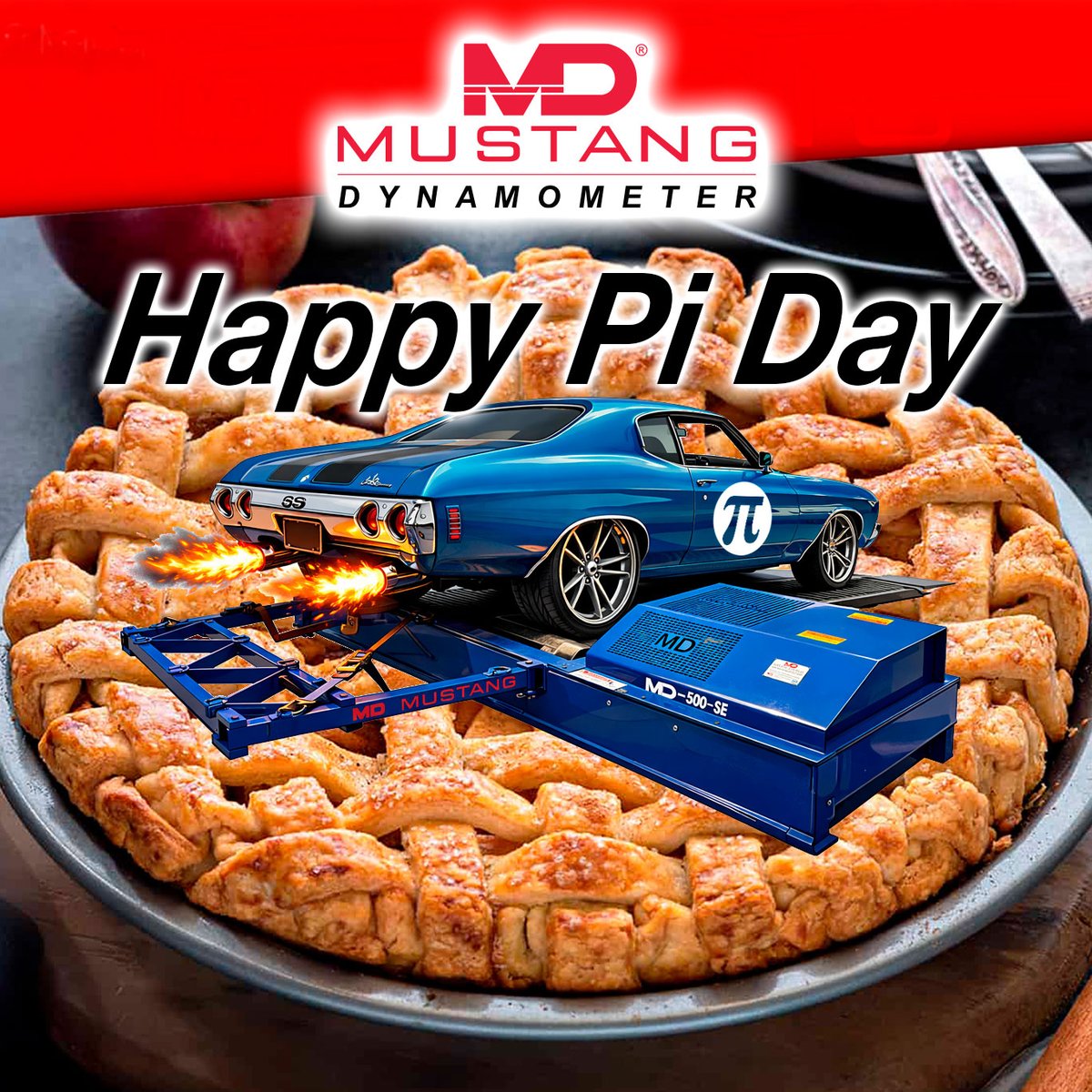 Happy Pi Day 
3.14
#piday
#PiDay2026
#MustangDynamometer
#MustangDyne 
#MustangDyno
#MustangDynos
#DynoTuning
#Dyno